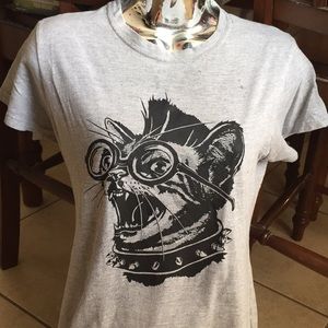 Punk Cat pop art tee